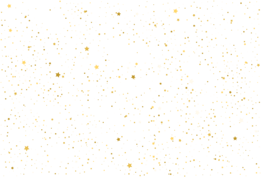 Holiday confetti golden stars decoration