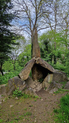 Cromlech is a megalithic construction made of large stone blocks found at St. Enda’s Park in...