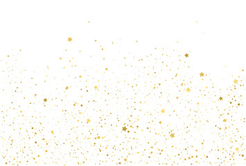 Golden stars, falling gold abstract party decoration