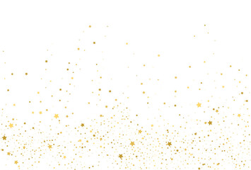 Golden stars, falling gold abstract party decoration