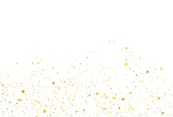 Golden stars, falling gold abstract party decoration