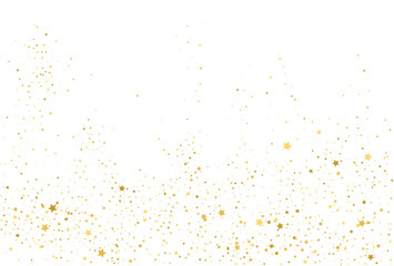 Golden stars, falling gold abstract party decoration