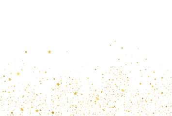 Golden stars, falling gold abstract party decoration