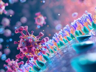 Antibody interactions with pathogens a close up of cell membrane defense