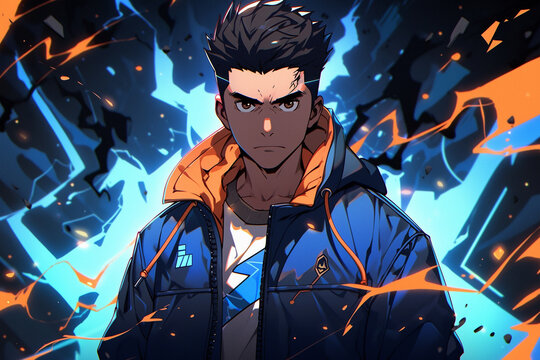 man with a furious expression
