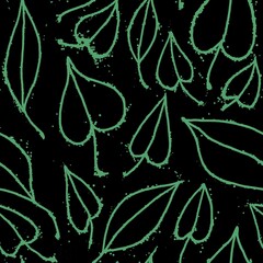 leaves seamless abstract pattern background fabric fashion design print digital illustration art texture textile wallpaper apparel image with graphic repeat elements