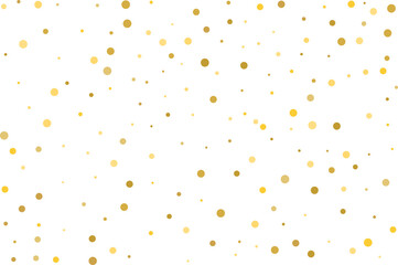 Golden polka dot confetti