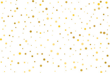 Golden polka dot confetti