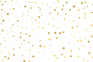 Golden polka dot confetti