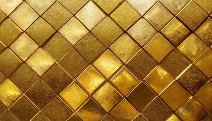 Rich golden rhombus pattern shiny background