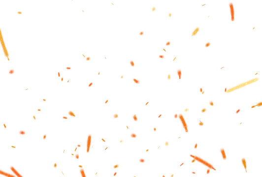 Pattern of orange sparks