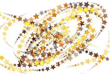 Golden star glitter dust