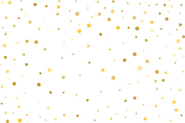 Golden polka dot confetti