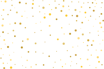 Golden polka dot confetti