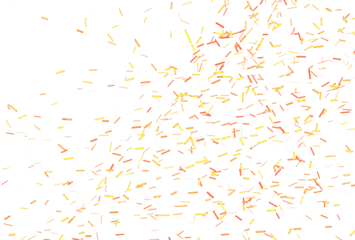 Pattern of orange sparks