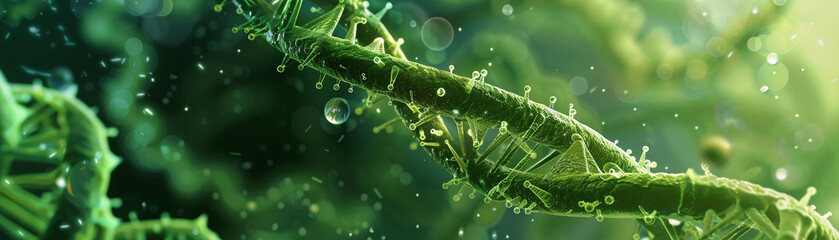 DNA research and nanotechnology merging crafting new species under a macro lens