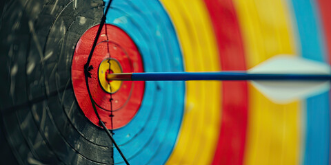 Archery Precision sport involving shooting arrows - obrazy, fototapety, plakaty