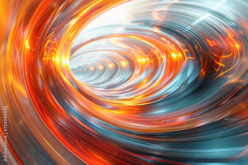 Aufkleber abstract neon light lines creating sense of futuristic speed dynamic and modern background illustrat