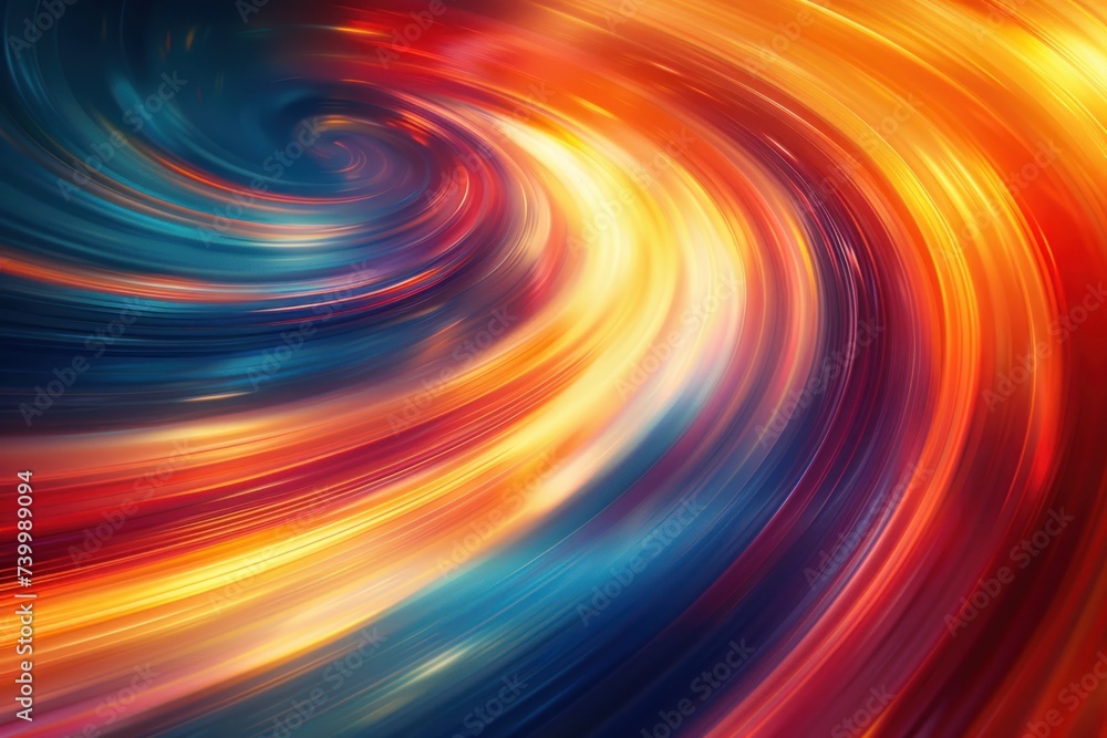 Poster abstract neon light lines creating sense of futuristic speed dynamic and modern background illustrat