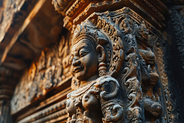 Fototapeta na wymiar vicensanh Close-up of carvings on ancient Buddhist temple archi 7db04cClose-up of carvings on ancient Buddhist temple architecture3f-e8cb-4e79-a6d9-7b84ff8eb70b-standard-scale-4 00x