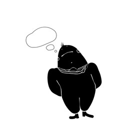 Surprised character who doesn't know what's going on