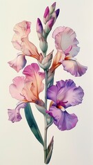 Vintage botanical illustrations in watercolor rare flora in exquisite detail