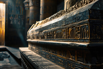 Mysterious Sarcophagus Enigmatic and ornate