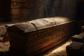 Mysterious Sarcophagus Enigmatic and ornate