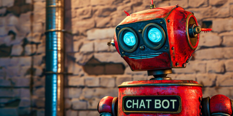 write CHAT BOT in robot style