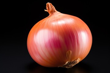 a close up of a onion