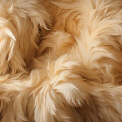 a close up of a fluffy white fur