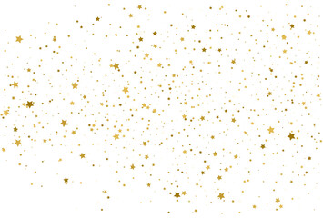 Golden stars confetti