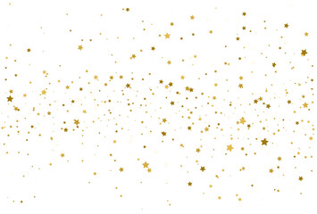 Golden stars confetti - obrazy, fototapety, plakaty