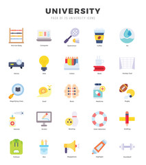University Icon Bundle 25 Icons for Websites and Apps