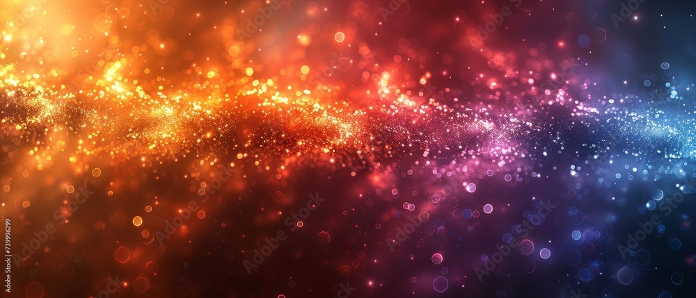 Poster light enters from the left and right sides of this prism light background. illustration.