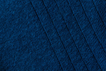 Dark blue yarn cloth texture as background