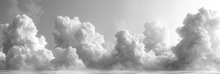 Soft, puffy, white cumulus cloud texture, Background Image, Background For Banner - obrazy, fototapety, plakaty