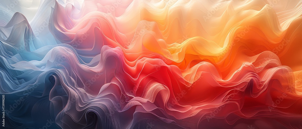 Poster with liquid shape and gradient color, this template banner is colorful and eye-catching.