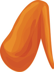 Chicken wings icon cartoon vector. Dish meat hot. Bucket deep