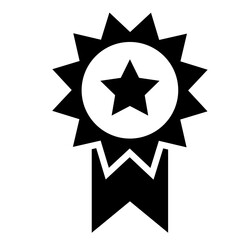 星のマークがついたメダルのアイコン