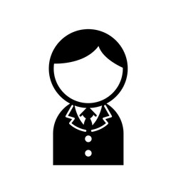 ブレザーの制服を着た男子学生のアイコン