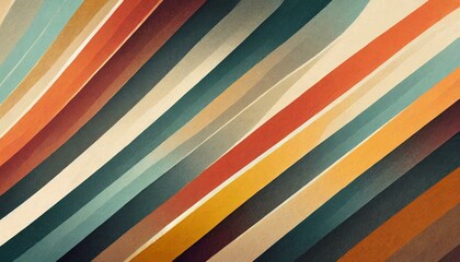 Obraz premium Vintage Striped Backgrounds, Posters, Banner Samples, Retro Colors from the 1970s 1900s, 70s, 80s, 90s. retro vintage 70s style stripes background poster lines. shapes vector design graphic 1980s