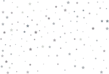 Magic pattern of silver stars