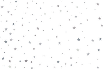 Magic pattern of silver stars