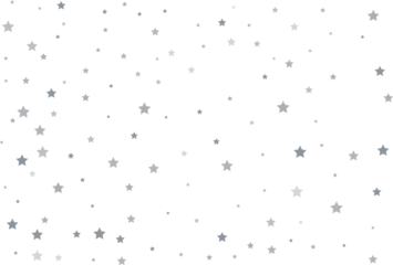 Magic pattern of silver stars