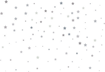 Magic pattern of silver stars