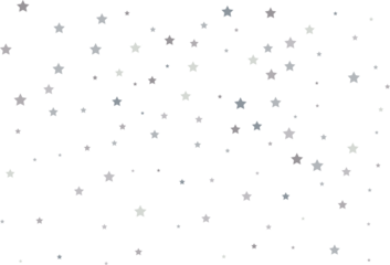 Magic pattern of silver stars