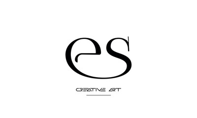 ES, SE, E, S abstract letters logo monogram