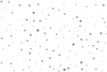 Magic pattern of silver stars