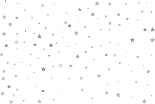Magic pattern of silver stars